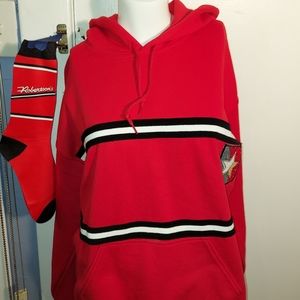Unisex red hoodie